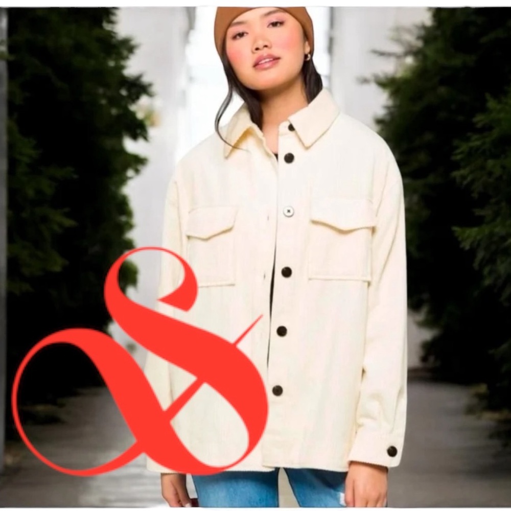 NWT Scotch & Soda Corduroy Shacket - Vanilla White (Size Small)
MSRP $268